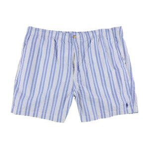 Ralph Lauren Mens Striped Cotton 6 Inch Casual Walking Shorts, NWT